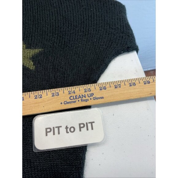 WOODEN‎ SHIPS Paola Buendia Sweater S/M Black open knit boxy oversized Stars - Picture 5 of 7